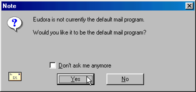 Default mail program option