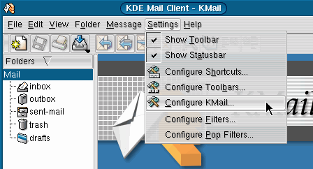 Configure KMail Option