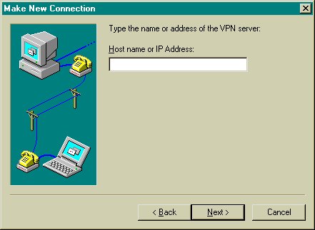 Specify VPN server