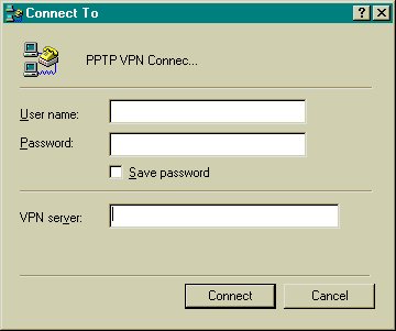 Enter usename and password
